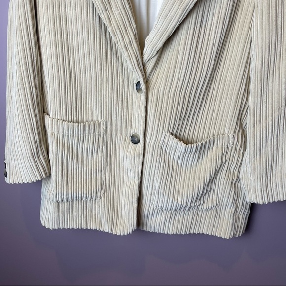 We the Free Everly Corduroy Blazer Khaki - Size L - Picture 6 of 13